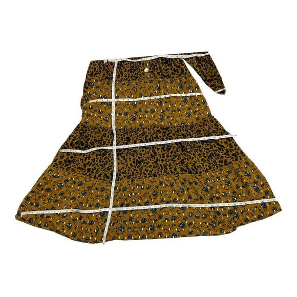 Women’s Leopard Floral Maxi Dress w/Elastic waist. Size M - Picture 11 of 13